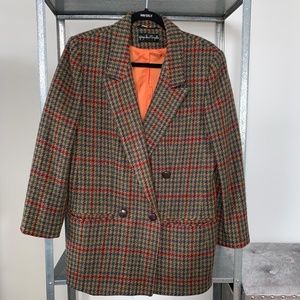 Pure wool double breasted blazer